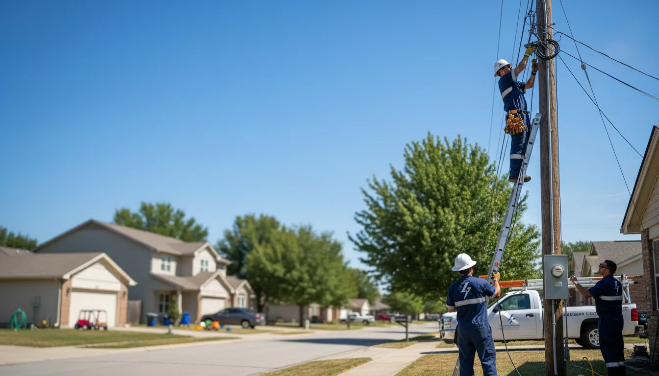 Residential electrician providing installation services in Exeter, NE